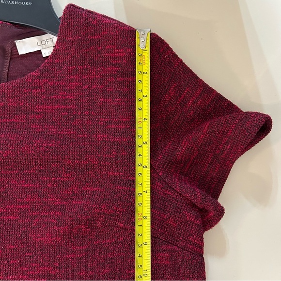 Soft size 12 Red Tweed Shift Dress Ribbon - Picture 11 of 15